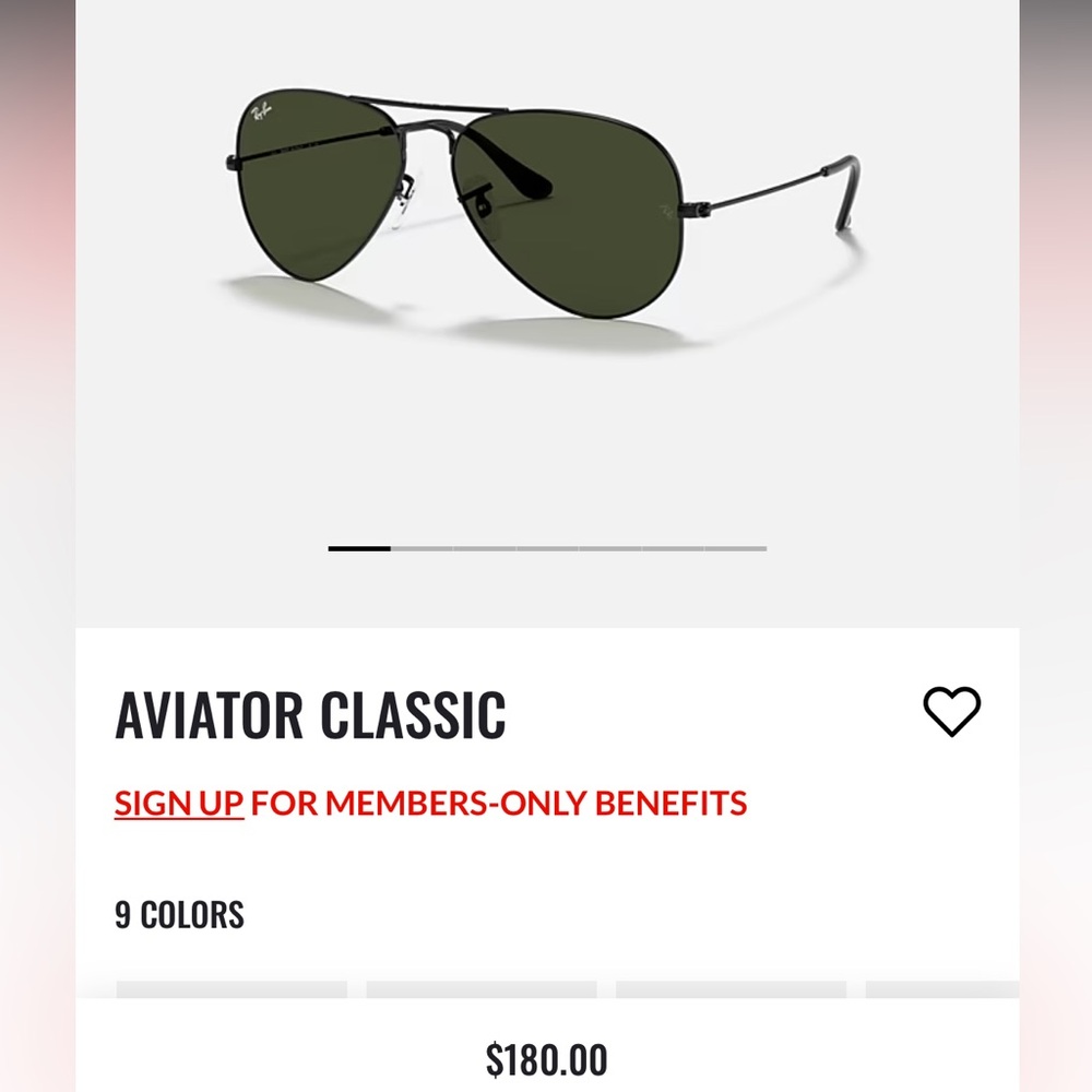 Ray-Ban RB3025 Classic Black Aviator Sunglasses